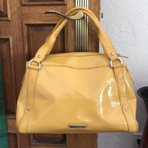 Cole Haan Golden Yellow Patent Leather Satchel